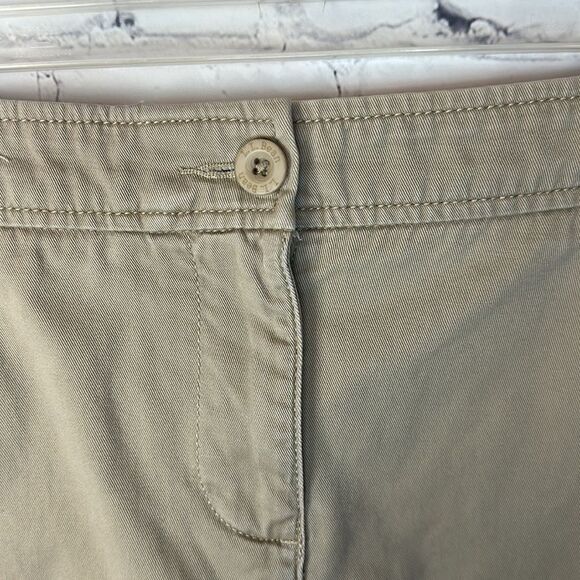 LL Bean Khaki Skirt Size 16 Petite - Picture 4 of 6